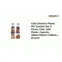 Cello Checkers Plastic PET Canister Set 6 Pieces Clear Safe Plastic Capacity - 300ml+650ml+1200ml x 02 Each, 2 image