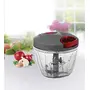 Pigeon Plastic Large Handy and Compact Chopper with 3 Blades for Effortlessly Chopping Vegetables and Fruits (14646 650 ml Grey), 2 image