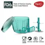 Pigeon XL Handy and Compact Chopper with 5 Stainless Steel blades and 1 Plastic Whisker for Effortlessly Chopping Vegetables and Fruits (Green 900 ML 14298), 4 image
