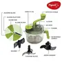 Pigeon Tornado Turbo Manual Chopper used for Chopping Atta Kneader Slicing Shreddingand whipping - Bowl capacity 1.5 Litre (14691) green large, 3 image