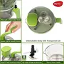 Pigeon Tornado Turbo Manual Chopper used for Chopping Atta Kneader Slicing Shreddingand whipping - Bowl capacity 1.5 Litre (14691) green large, 4 image