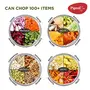 Pigeon Large Handy and Compact Chopper with 3 Blades for effortlessly Chopping Vegetables and Fruits (Multicolor 650 ml 14516), 7 image