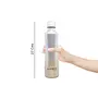 Element Polo Lifetime Vacuum Insulated Hot Cold Stainless Steel Shaded Bottle (Brown & Silver 450ml), 3 image