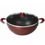 NIRLEP by Bajaj Electricals Selec+ Aluminium Non Stick Induction Casserole with Lid (4 LTR Maroon), 11 image