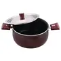NIRLEP by Bajaj Electricals Selec+ Aluminium Non Stick Induction Casserole with Lid (4 LTR Maroon), 32 image