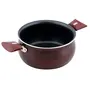 NIRLEP by Bajaj Electricals Selec+ Aluminium Non Stick Induction Casserole with Lid (4 LTR Maroon), 47 image