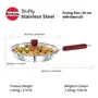 Hawkins Tri-Ply Stainless Steel Induction Compatible Frying Pan with Glass Lid Diameter 26 cm Thickness 3 mm Silver (SSF26G), 6 image