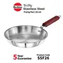 Hawkins - Ssf26 Tri-Ply Stainless Steel Frying Pan 26 cm & Hawkins Tri-Ply Stainless Steel Deep-Fry Pan 2.5 Litre with Glass Lid, 2 image