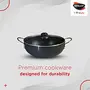 NIRLEP by Bajaj Electricals Selec+ Aluminium Non Stick Induction Casserole with Lid (4 LTR Maroon), 70 image