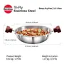 Hawkins Tri-Ply Stainless Steel Induction Compatible Deep-Fry Pan Capacity 1.5 Litre Diameter 22 cm Thickness 3 mm Silver (SSD15), 6 image