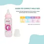 Pigeon Milk Bottle for Baby Peristaltic Clear Nursing Bottle RPP Transparent Pink 240 ml, 5 image