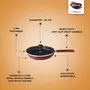 NIRLEP by Bajaj Electricals Selec+ Aluminium Non Stick Induction Casserole with Lid (4 LTR Maroon), 57 image