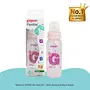 Pigeon Milk Bottle for Baby Peristaltic Clear Nursing Bottle RPP Transparent Pink 240 ml, 2 image