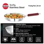 Hawkins Tri-Ply Stainless Steel Induction Compatible Frying Pan Diameter 26 cm Thickness 3 mm Silver (SSF26), 3 image
