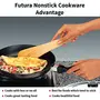 Hawkins Futura Nonstick Induction Compatible Frying Pan with Stainless Steel Lid Capacity 1.5 Litre Diameter 26 cm Thickness 3.25 mm Black (INF26S), 5 image