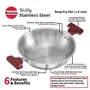 Hawkins Tri-Ply Stainless Steel Induction Compatible Deep-Fry Pan Capacity 1.5 Litre Diameter 22 cm Thickness 3 mm Silver (SSD15), 4 image