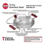 Hawkins - Ssf26 Tri-Ply Stainless Steel Frying Pan 26 cm & Hawkins Tri-Ply Stainless Steel Deep-Fry Pan 2.5 Litre with Glass Lid, 7 image
