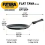 Hawkins Futura Hard Anodised Flat Tava with Plastic Handle Diameter 26 cm Thickness 4.88 mm Black (AFT26P), 4 image