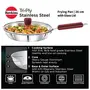 Hawkins Tri-Ply Stainless Steel Induction Compatible Frying Pan with Glass Lid Diameter 26 cm Thickness 3 mm Silver (SSF26G), 3 image