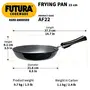 Hawkins Futura Hard Anodised Frying Pan Capacity 1.1 Litre Diameter 22 cm Thickness 4.06 mm Black (AF22)Aluminium, 3 image