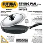 Hawkins Futura Nonstick Induction Compatible Frying Pan with Stainless Steel Lid Capacity 1.5 Litre Diameter 26 cm Thickness 3.25 mm Black (INF26S), 3 image