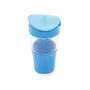 Luminarc Jar to Go - Portable Drinking Glass Bottles Car Mug Transportable Direct Drink Jar Bottles Stylish Mason Jar Bottles Glass Jars Leak-Proof - 500 ml (Blue), 3 image