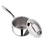 Vinod Platinum Triply Stainless Steel Saucepan with Lid 1.2 LTR(Induction Friendly), 3 image