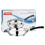 Vinod Induction Base Stainless Steel Frying Pan 22cm - Silver, 5 image