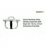 Vinod Stainless Steel Almaty Casserole with Glass lid -18 cm 2.9 Ltr (Induction Friendly), 2 image