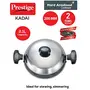Prestige Aluminium Hard Anodised Cookware Kadai 200 mm Black, 3 image