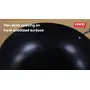 Vinod Hanos Non-Stick Deep Kadai with Glass Lid 3.1 litres Capacity (24 cm Diameter) Hard Anodised Non-Stick Coating with Riveted Handles - Black (Induction and Gas Stove Friendly), 2 image