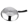 Vinod Induction Base Stainless Steel Frying Pan 24cm - Silver, 4 image