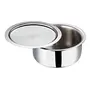 Vinod Platinum Triply Stainless Steel Tope / Patila with Stainless Steel Lid 1 Litre Capacity (14 cm Diameter) - Silver (Induction and Gas Stove Friendly) 5 Years Warranty, 5 image