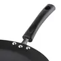 Vinod Hanos Non-Stick Concave Tawa 26.5 cm Diameter Hard Anodised Non-Stick Coating with Riveted Handle - 5.25 mm Thickness Black (Induction and Gas Stove Friendly), 4 image