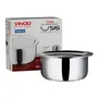 Vinod Platinum Triply Stainless Steel Tope / Patila with Stainless Steel Lid 1 Litre Capacity (14 cm Diameter) - Silver (Induction and Gas Stove Friendly) 5 Years Warranty, 6 image