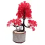 Discount4product Artificial Flowers Artificial Plant Trees Bonsai with Pot Home Decors Vases Decoration flower-White-VS10