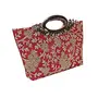 Kuber Industries Silk Clutch Ladies Handbag (Maroon) -CTKTC8792