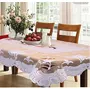 Kuber Industries Cotton Dining Table Cover for 6Â Seater -60 * 90 Inches Cream