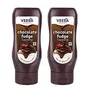 Veeba Chocolate Fudge Topping 380g - Pack of 2