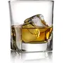 PrimeWorld Plaza Whiskey Glasses Set of 6 pcs - 300 ml Bar Glass for Drinking Bourbon Whisky Scotch Cocktails Cognac- Old Fashioned Cocktail Tumblers