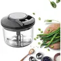 G2J BROTHERS Â® 1.8L Powerful Manual Food Chopper Mini food Processor Vegetables Fruits Choppers Dicers and Mincers (Transparent)