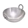 PTR Heavy Base Aluminium Kadai Frying Pan for Cooking (2.5 Litre) - Silver