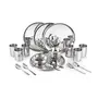 Cello Steelox Stainless Steel Dinner Set 36pcs Silver