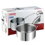 Vinod Stainless Steel Aluminium Milk Pan 1.5 Liter Silver (PTMP16), 5 image