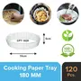 Oddy Ecobake Cooking Paper Tray for Frying Pan Steamer Airfryer & More - 7 Inch Base + 1.96 Inch Walls 120 Pcs, 4 image
