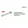 Crystal - LI003 Slim Line Stainless Steel Lighter Multicolour, 2 image