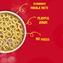 Saffola Oodles Instant Noodles Ring Shape Yummy Masala Flavour No Maida Whole Grain Oats 12 x 53g Pouch (12 Serves), 2 image