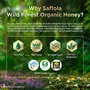 Saffola Wild Forest Organic Honey -500g -NMR Tested 100% Pure Wild Forest Organic Honey Brown, 4 image