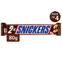 Snickers Peanut Filled Chocolate Duos - 80g Bar (Pack of 4), 2 image