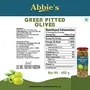 Abbie's Green Sliced Olives + Green Pitted Olives 450g Pack of 1 Each Product of Spain for Authentic Taste in Cooking Snacking Pizzas toppings or Italian Pastas Ingredient, 5 image